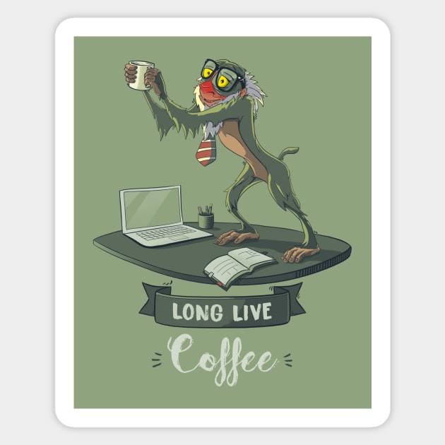 LONG LIVE COFFEE Sticker by teesgeex